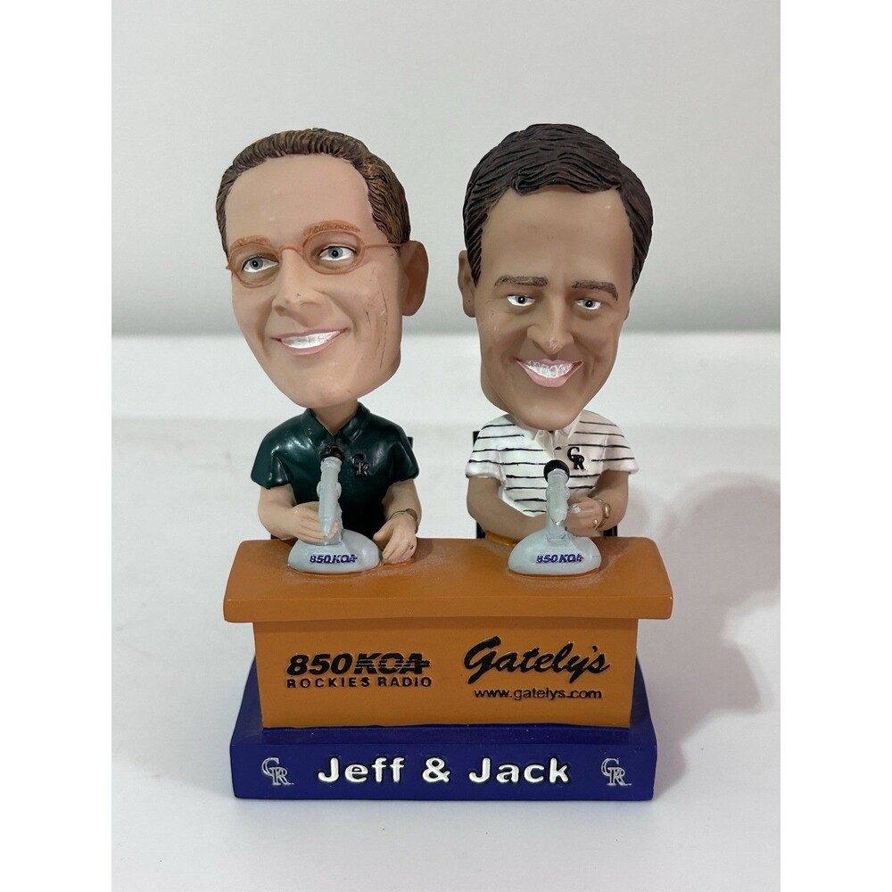 Colorado Rockies Radio 2004 Jeff & Jack 850 KOA Radio Bobbleheads - No Box